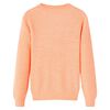 Jersey de punto infantil naranja claro 140