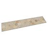 vidaXL Alfombra de cocina lavable terciopelo hex&aacute;gonos pastel 60x300cm