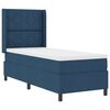 vidaXL Cama tipo Box Spring con colch&oacute;n Azul 90 x 190 cm tela
