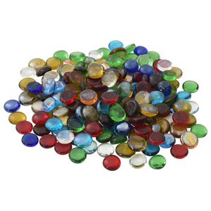 vidaXL Piedra de vidrio 17-19 mm Multicolor Cristal