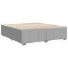vidaXL Cama sin colch&oacute;n tela gris claro 200x200 cm