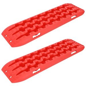 vidaXL Tablero de tracci&oacute;n 2 uds. Rojo 106 x 30,5 x 7 cm