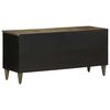 vidaXL Mueble de TV madera maciza de mango negro 100x33x46 cm