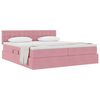 vidaXL Cama con almacenamiento con colch&oacute;n Rosa 100 x 200 cm