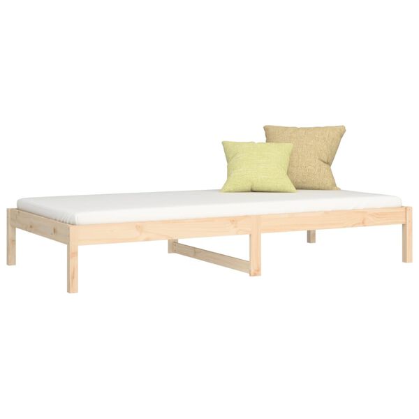 vidaXL Sof&aacute; cama sin colch&oacute;n madera maciza de pino 80x200 cm