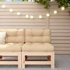 vidaXL Sof&aacute; central con cojines madera maciza de pino