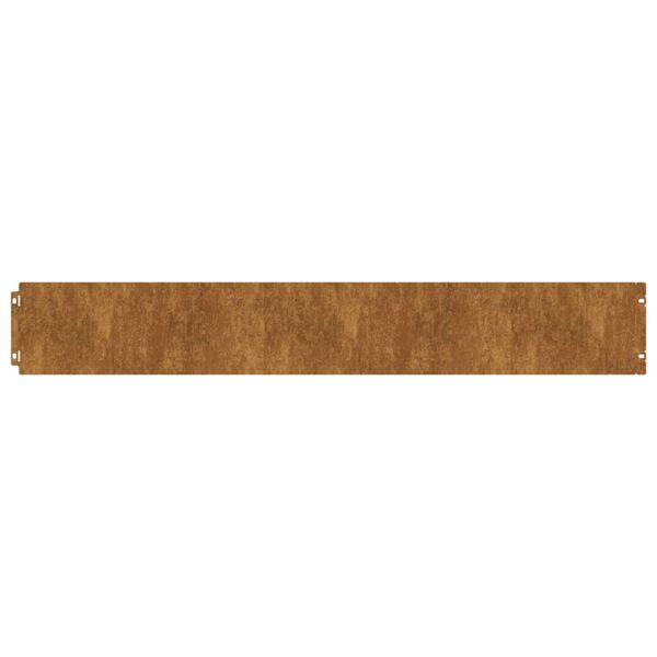 vidaXL Bordes de c&eacute;sped acero corten flexible 50 piezas 15x103 cm