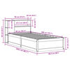 vidaXL Estructura de cama sin colch&oacute;n madera de pino blanca 90x200 cm