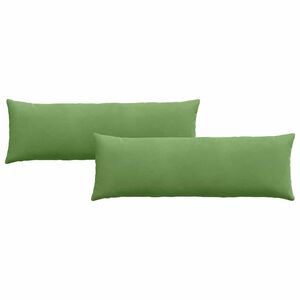 vidaXL Cojines de sof&aacute; 2 pcs Verde claro 120 x 40 cm Tela de pana