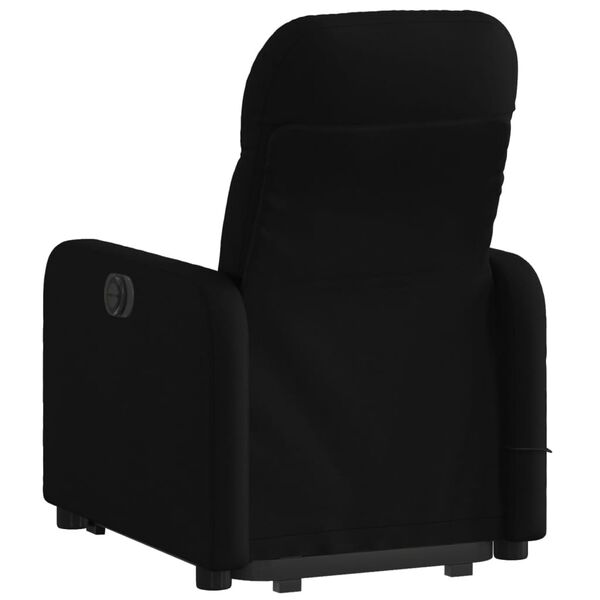 vidaXL Sill&oacute;n de masaje el&eacute;ctrico reclinable elevable tela negro