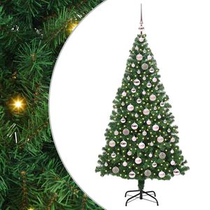 vidaXL &Aacute;rbol de Navidad artificial Verde 180 cm PVC y Acero y Pl&aacute;stico