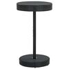 vidaXL Mesa de jard&iacute;n de rat&aacute;n sint&eacute;tico negro 60,5x106 cm