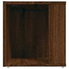 vidaXL Mesa auxiliar madera contrachapada roble marr&oacute;n 33x33x34,5 cm