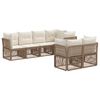 vidaXL Conjunto de sof&aacute;s de jard&iacute;n 7 uds. 7-N&uacute;mero de plazas Beige
