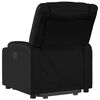 vidaXL Sillón reclinable de masaje de pie cuero artificial negro