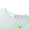 Camiseta infantil verde menta 140
