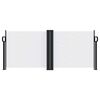 vidaXL Toldo lateral retr&aacute;ctil blanco 100x600 cm