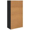 vidaXL Estante de libros Roble Negro 60 x 30 x 76.5 cm