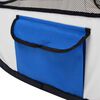 vidaXL Parque de perros plegable y bolsa transporte azul 145x145x61cm