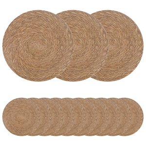 vidaXL Manteles de hierba marina 50 uds. Natural 100% Hierba marina