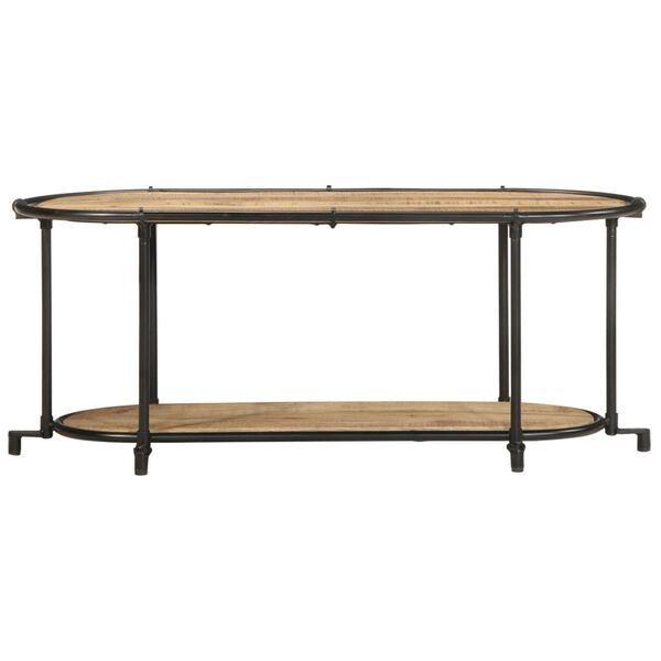 vidaXL Mueble de TV madera maciza de mango rugosa 100x42x40 cm