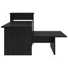 vidaXL Mesa Consola Roble Negro 91,5 x 35 x 38,5 cm