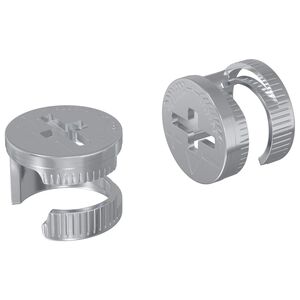 vidaXL Tuercas de bloqueo de perno 2 uds. Plateado 12 x 10 mm Metal