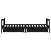 vidaXL Estructura de cama ni&ntilde;os con cajones madera pino negro 80x200cm