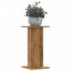 vidaXL Soportes de plantas 2 uds madera roble artisian 30x30x60 cm