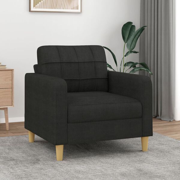 vidaXL Sill&oacute;n de tela negro 60 cm