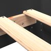 vidaXL Estructura de cama madera de ingeniería negra 75x190 cm