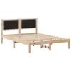 vidaXL Estructura de cama Negro 140 x 190 cm Madera de pino macizo