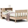 vidaXL Cama con estanter&iacute;a sin colch&oacute;n madera maciza de pino 75x190 cm