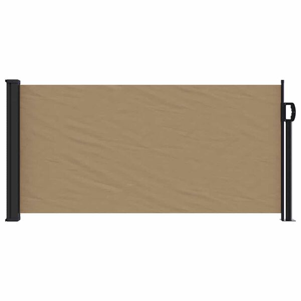 vidaXL Toldo lateral retr&aacute;ctil gris taupe 100x500 cm
