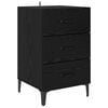 vidaXL Armario de Noche Roble Negro 40 x 40.5 x 66 cm