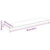 vidaXL Estante flotante de pared blanco brillante MDF 90x23,5x3,8 cm