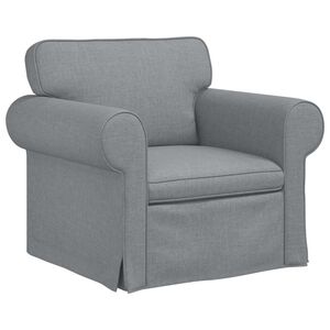 vidaXL Sof&aacute; Gris Claro 95 x 82 x 80 cm tela