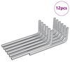 vidaXL Llave hexagonal 12 pcs Plateado 32 x 86 mm Acero