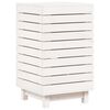 vidaXL Cesto para la ropa sucia madera maciza pino blanco 44x44x76 cm