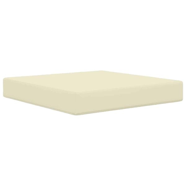 vidaXL Coj&iacute;n para sof&aacute; de exterior 2 pcs Crema Poli&eacute;ster