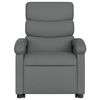 vidaXL Sill&oacute;n reclinable elevable de tela gris oscuro