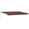 vidaXL Toldo retr&aacute;ctil autom&aacute;tico marr&oacute;n 450x300 cm