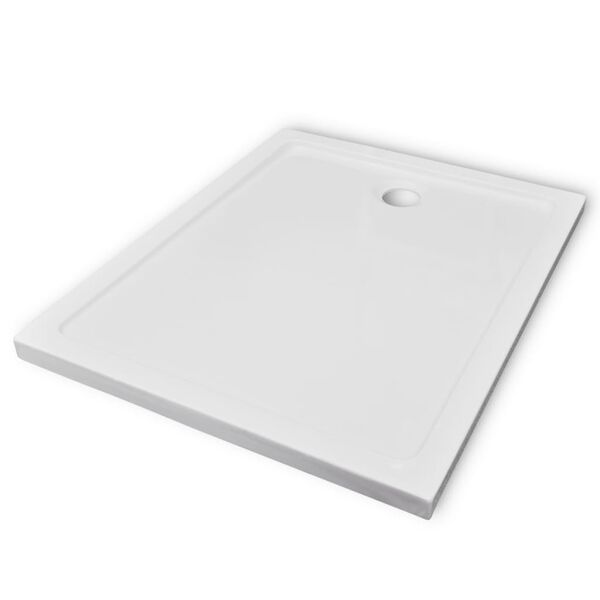 vidaXL Plato de ducha rectangular ABS 80x100 cm