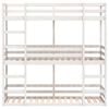 vidaXL Litera triple de madera maciza de pino 90x200 cm
