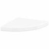vidaXL Estante flotante de esquina MDF blanco brillo 35x35x3,8 cm