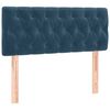 vidaXL Cama box spring con colch&oacute;n terciopelo azul oscuro 90x200 cm