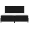 vidaXL Cama tipo Box Spring con colch&oacute;n Negro 200 x 200 cm tela