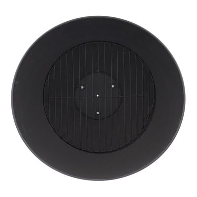 Esschert Design Brasero inclinado sobre disco negro