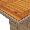 vidaXL Set comedor de jard&iacute;n 9 pzas con cojines rat&aacute;n sint&eacute;tico beige