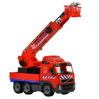 Polesie Camión de bomberos de juguete Volvo rojo